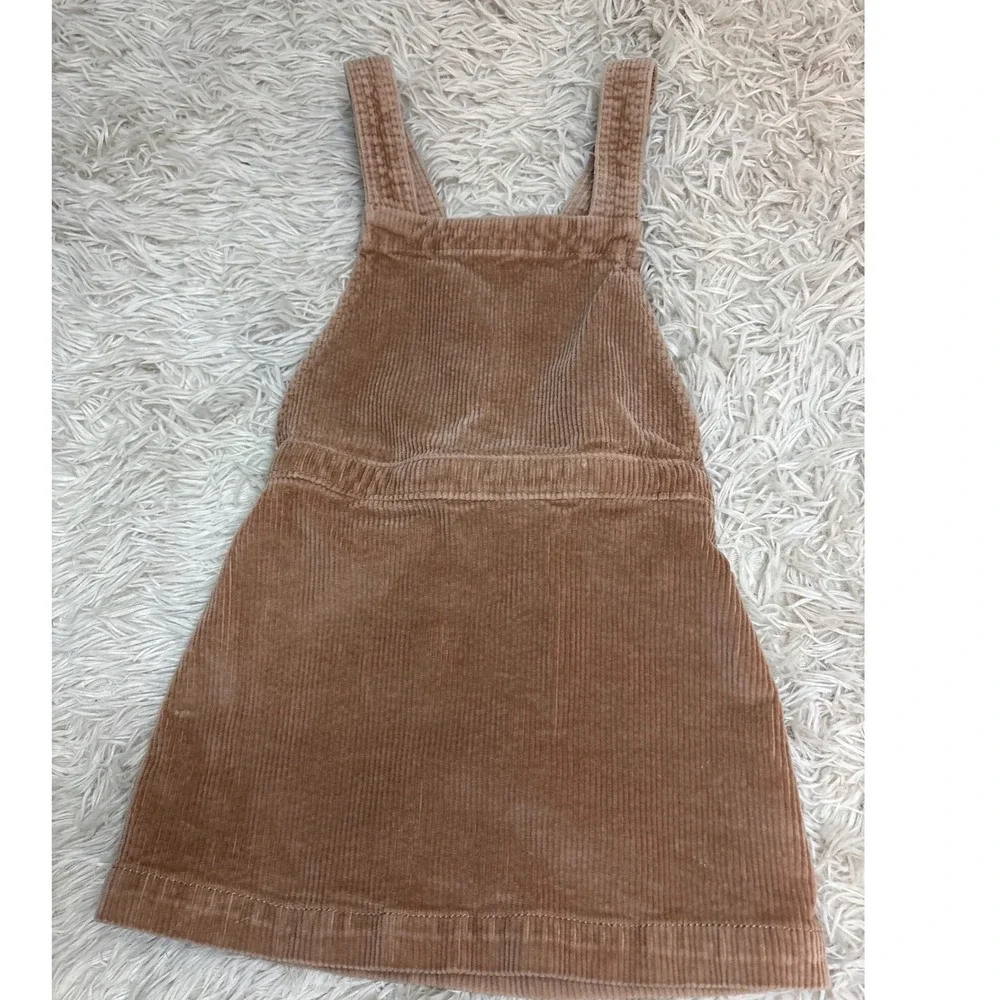 Theresabouts Kids Corduroy Pinafore Dress Tan Size‎ 6 Jumper Overall Skirt